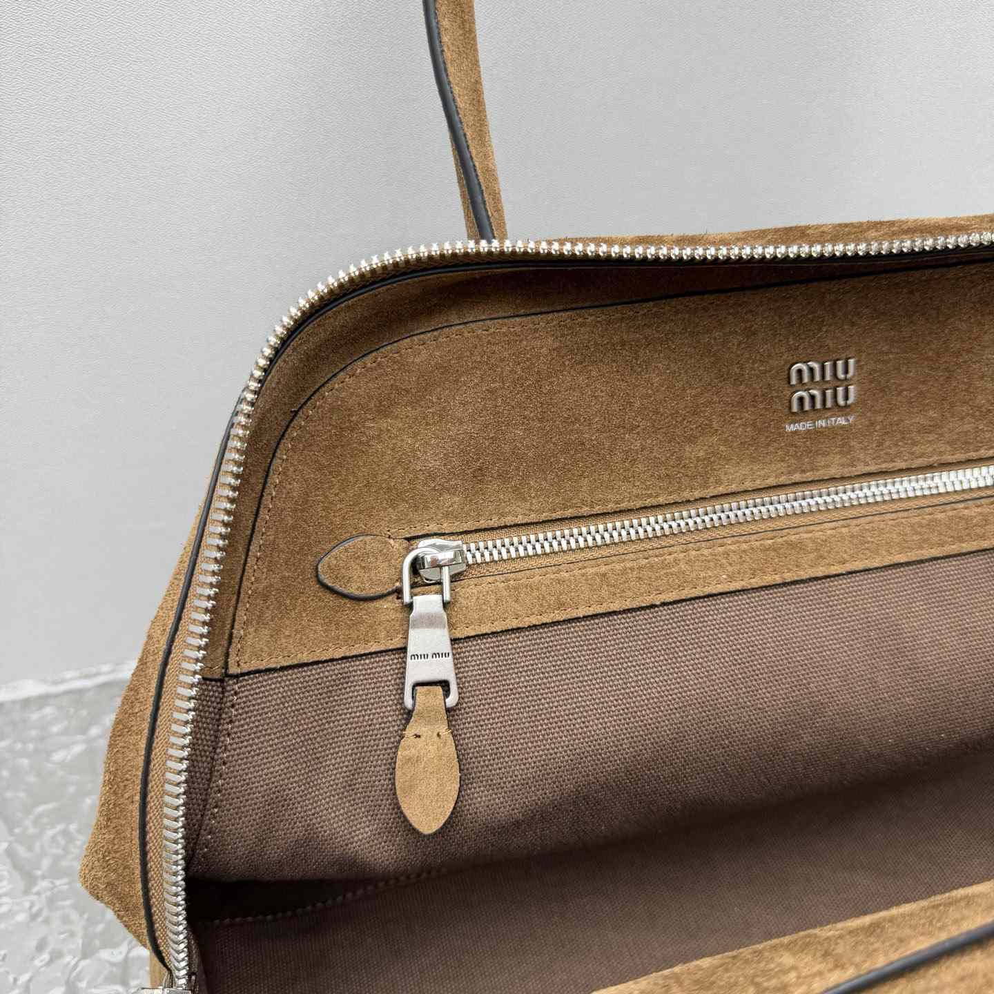 Miu Miu Vivant Suede Bag - DesignerGu