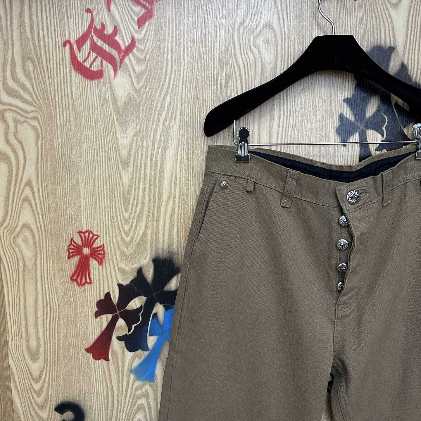 Chrome Hearts Cross Patch Double Knee Carpenter Pants - DesignerGu