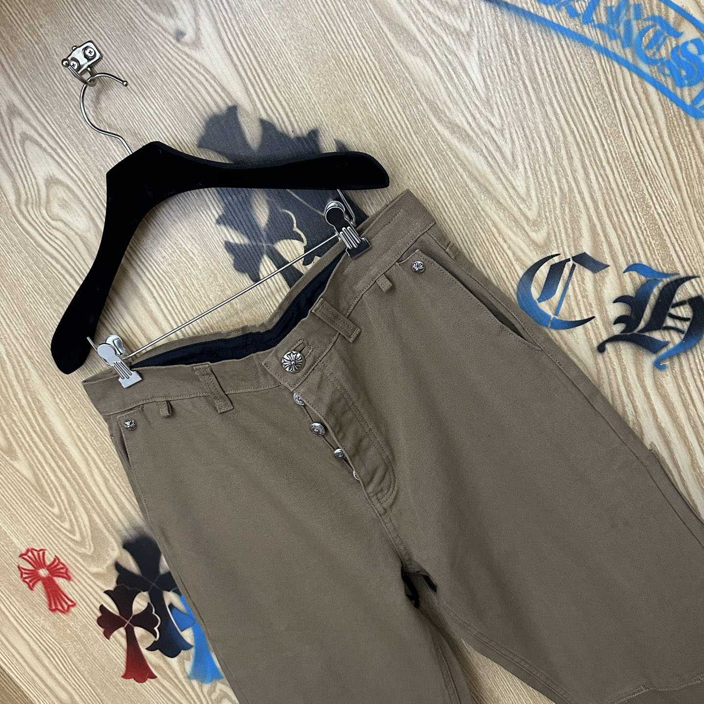Chrome Hearts Cross Patch Double Knee Carpenter Pants - DesignerGu