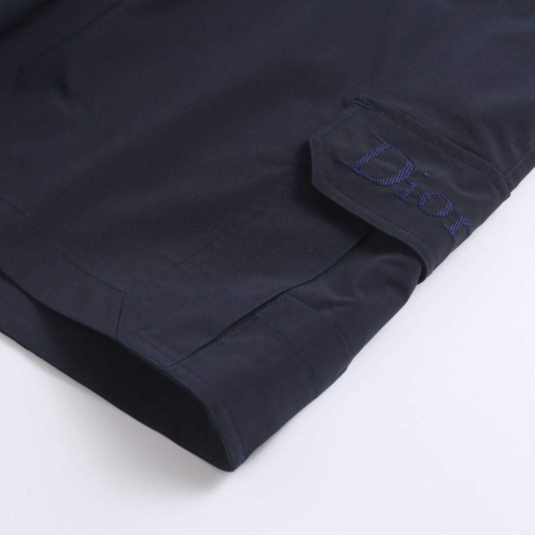 Dior Cargo Shorts With Dior Embroidery - DesignerGu