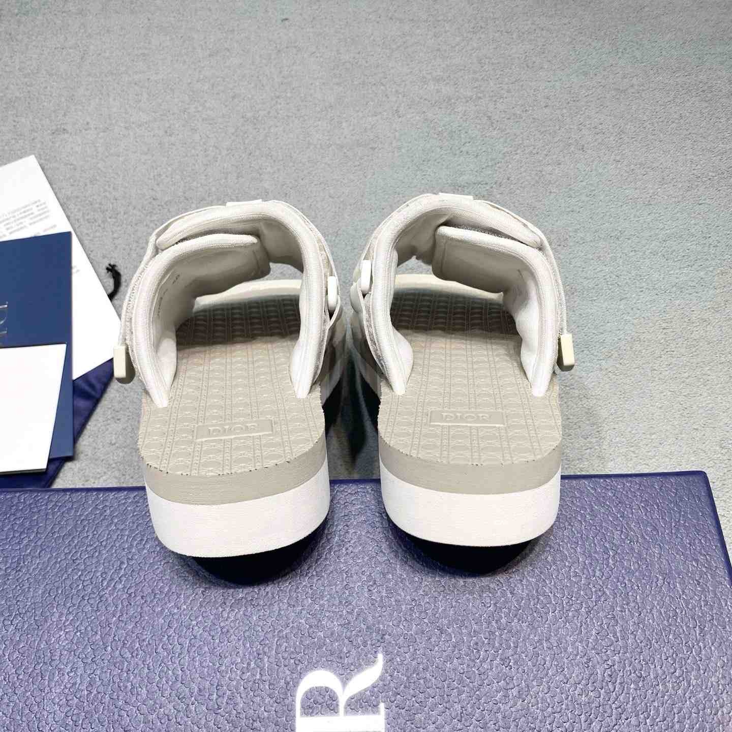 Dior Alpha Sandal 'Dior Oblique - Off-White' - DesignerGu