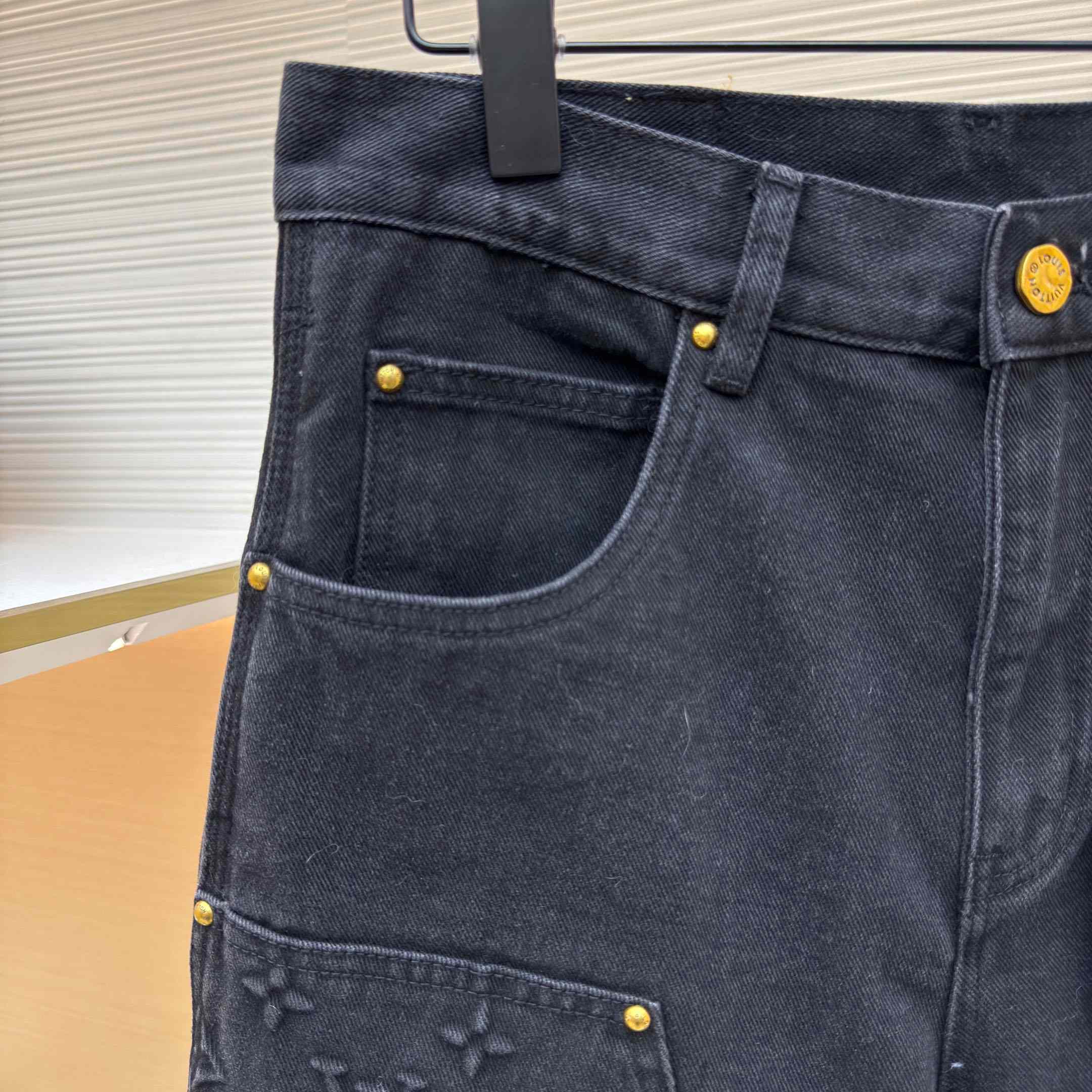 Louis Vuitton Denim Carpenter Shorts  - DesignerGu