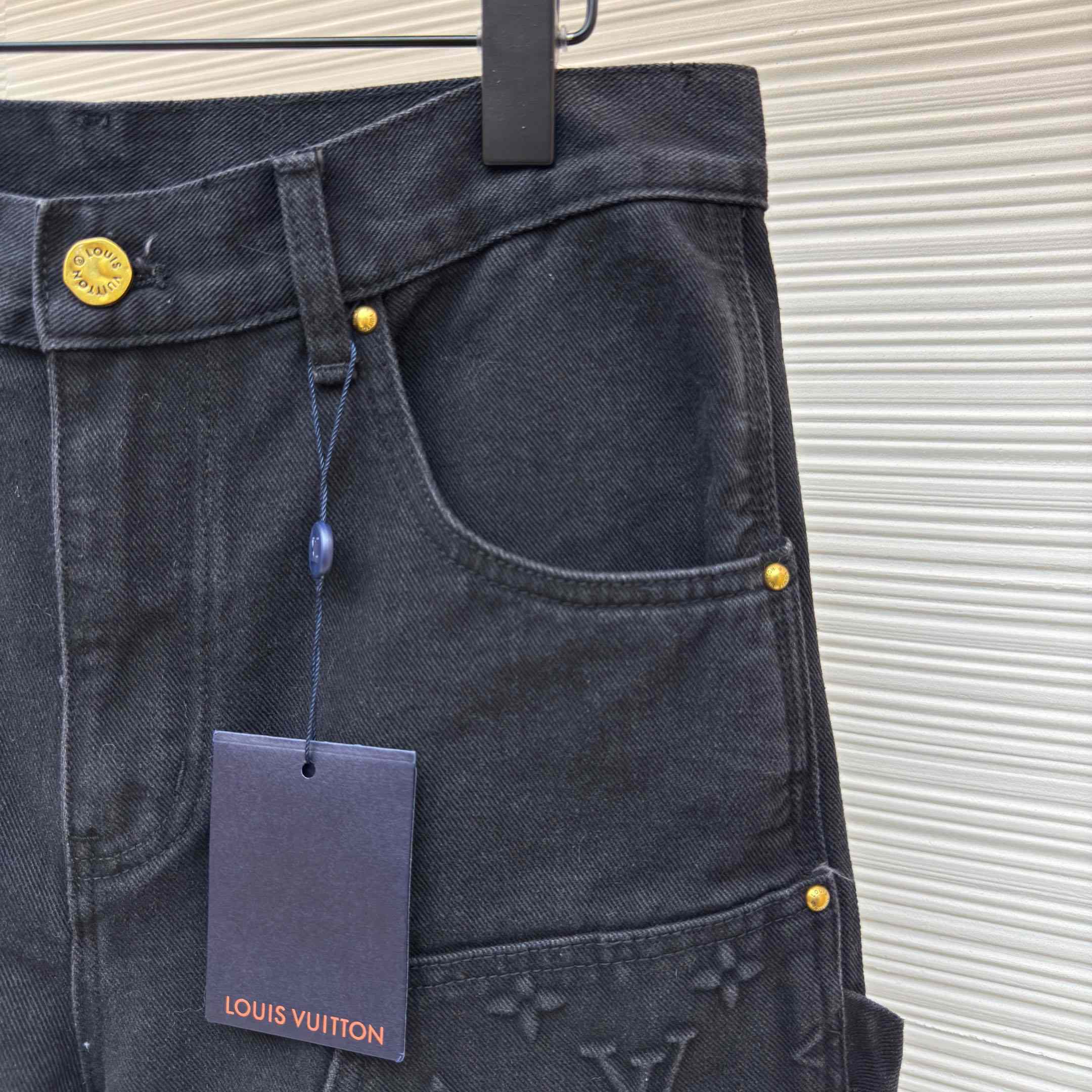 Louis Vuitton Denim Carpenter Shorts  - DesignerGu