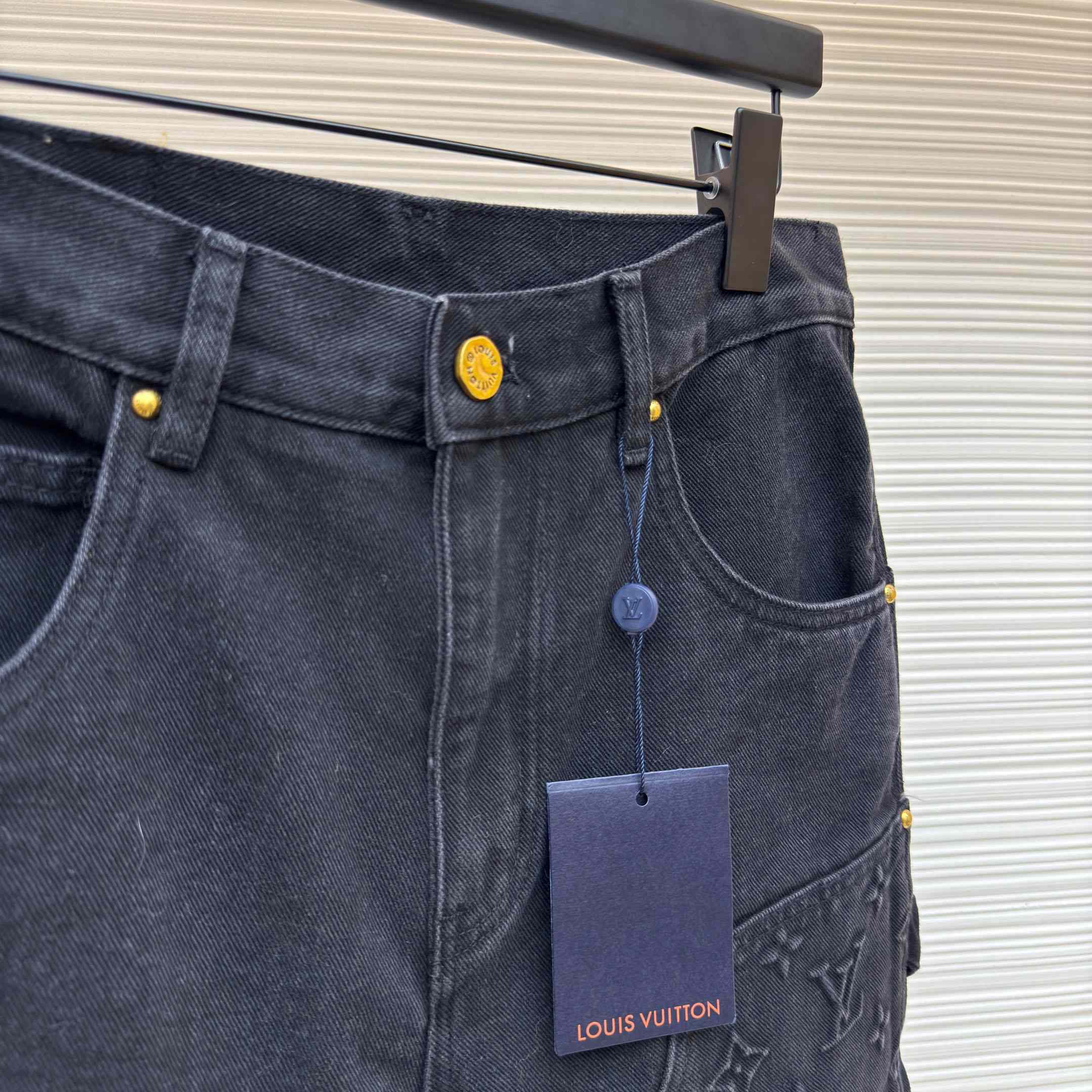 Louis Vuitton Denim Carpenter Shorts  - DesignerGu
