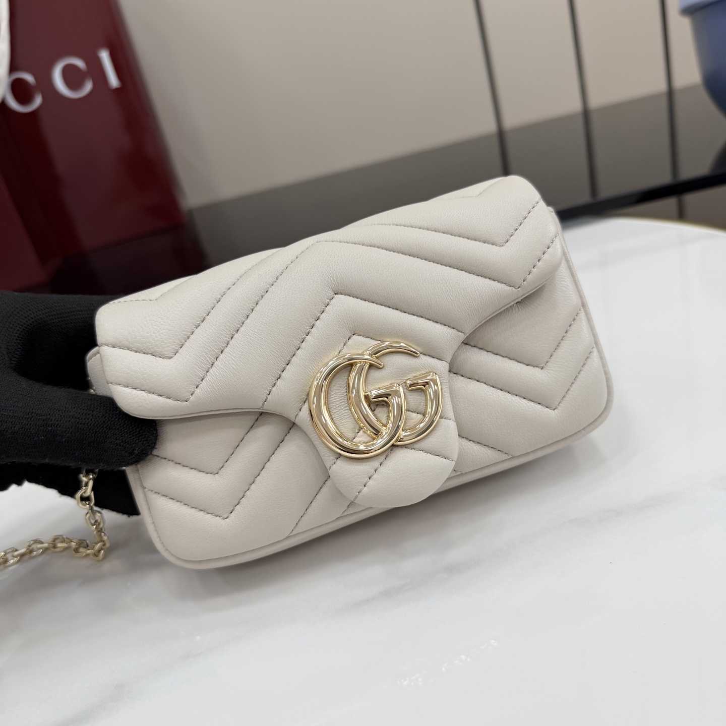 Gucci GG Marmont Mini Shoulder Bag - DesignerGu