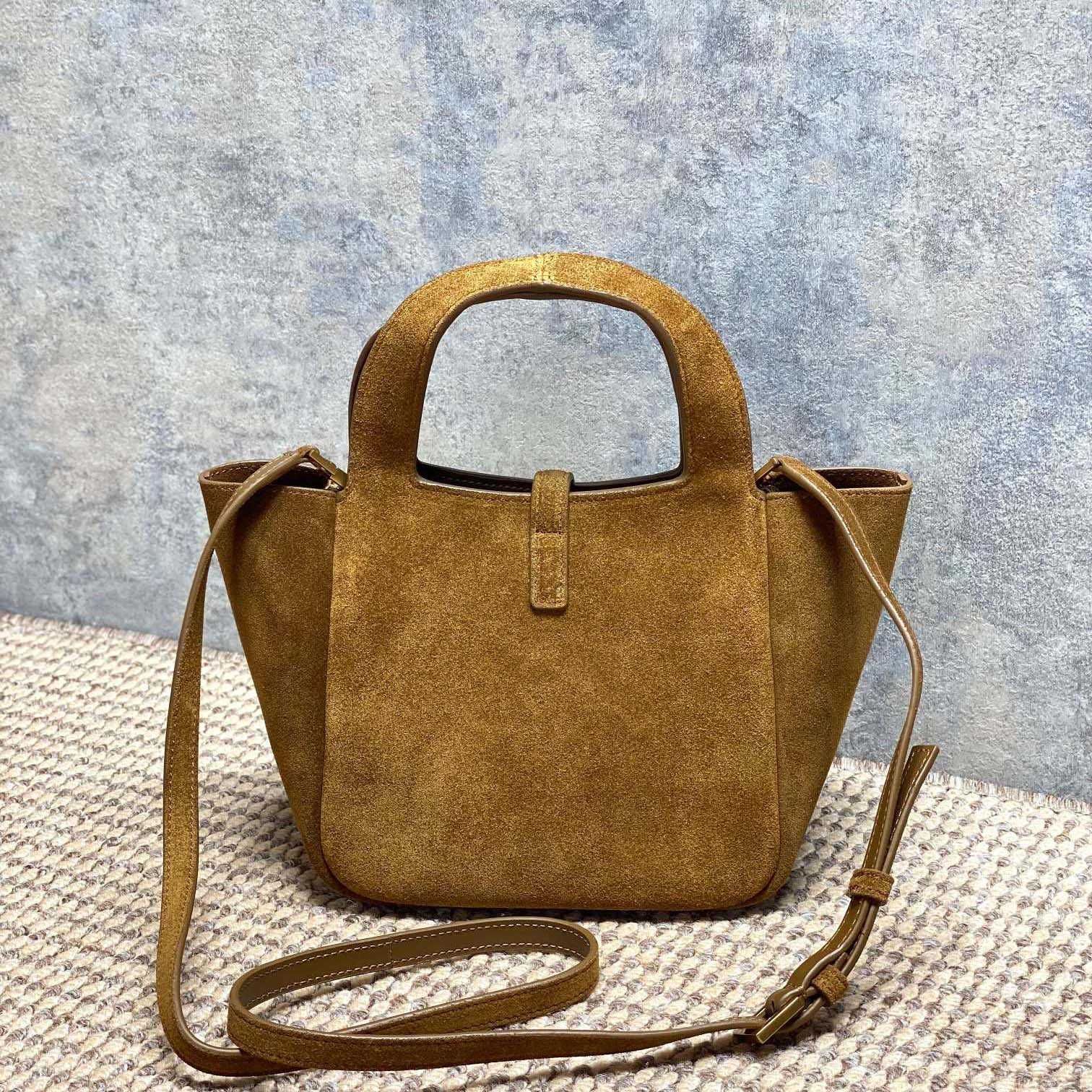 Saint Laurent LE 5 À 7 BABY BEA In Grained Leather - DesignerGu