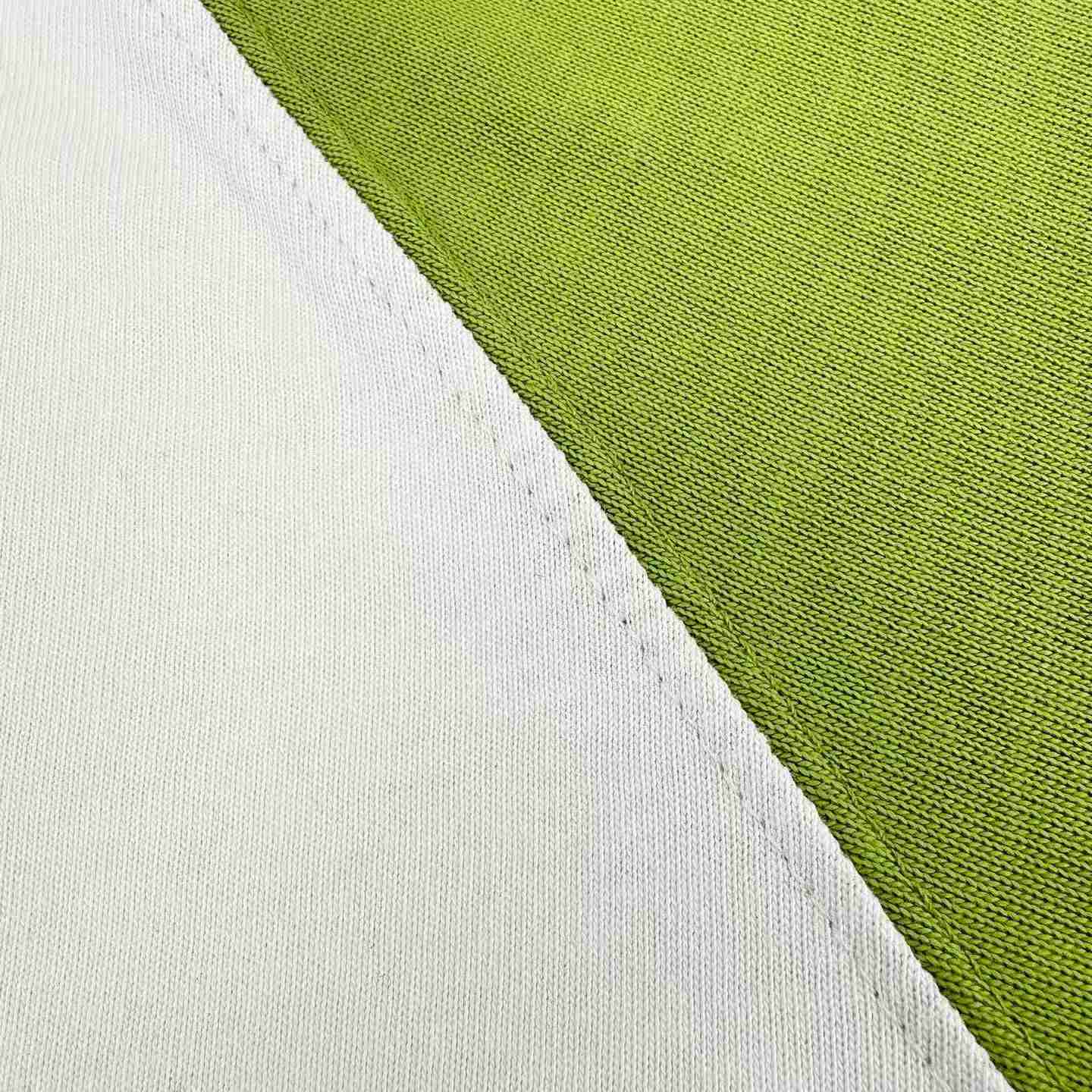 AMI Paris White And Green Cotton Ami De Coeur Knitted Patch T-shirt - DesignerGu