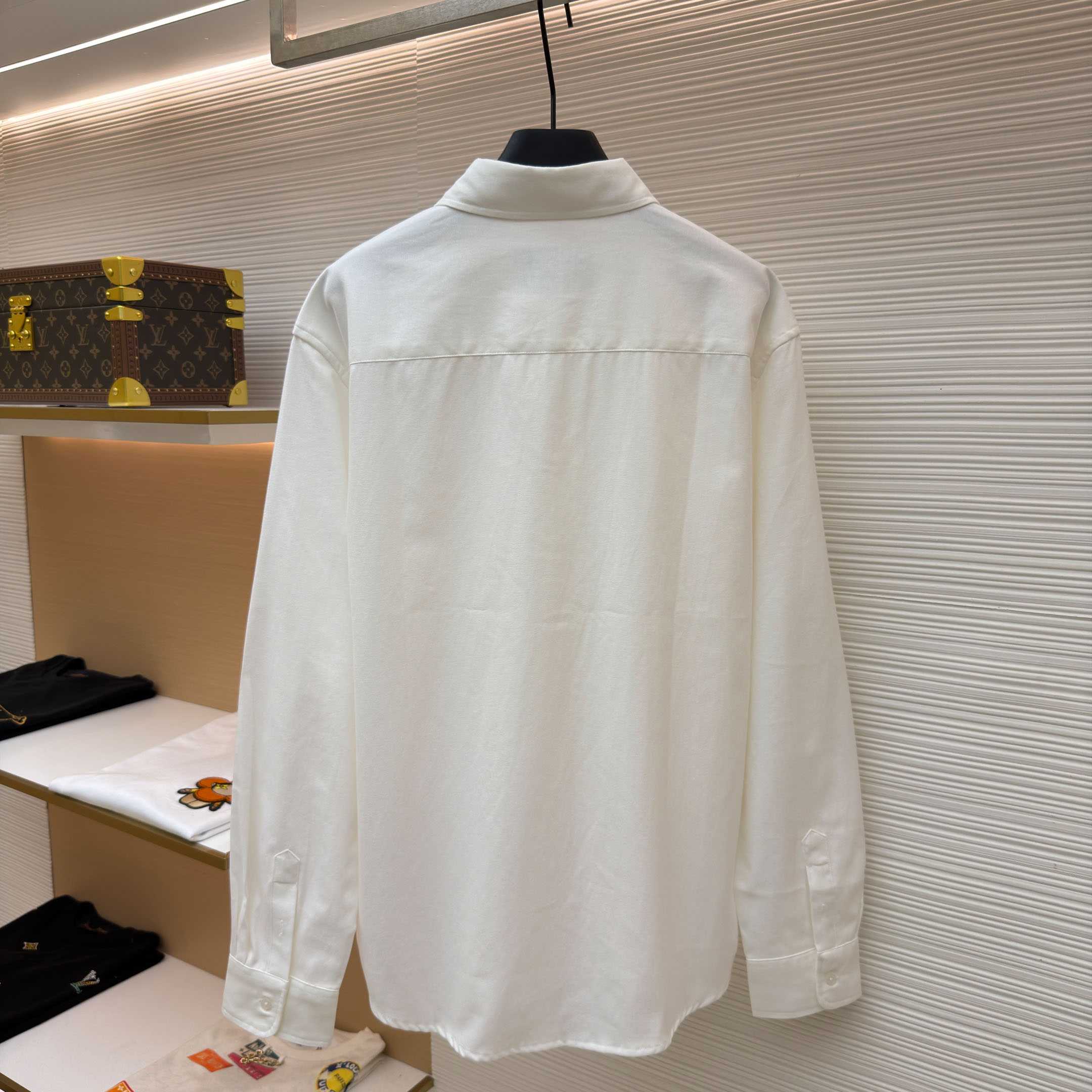 AMI Paris Ami De Coeur Button Down Shirt In Cotton Oxford - DesignerGu