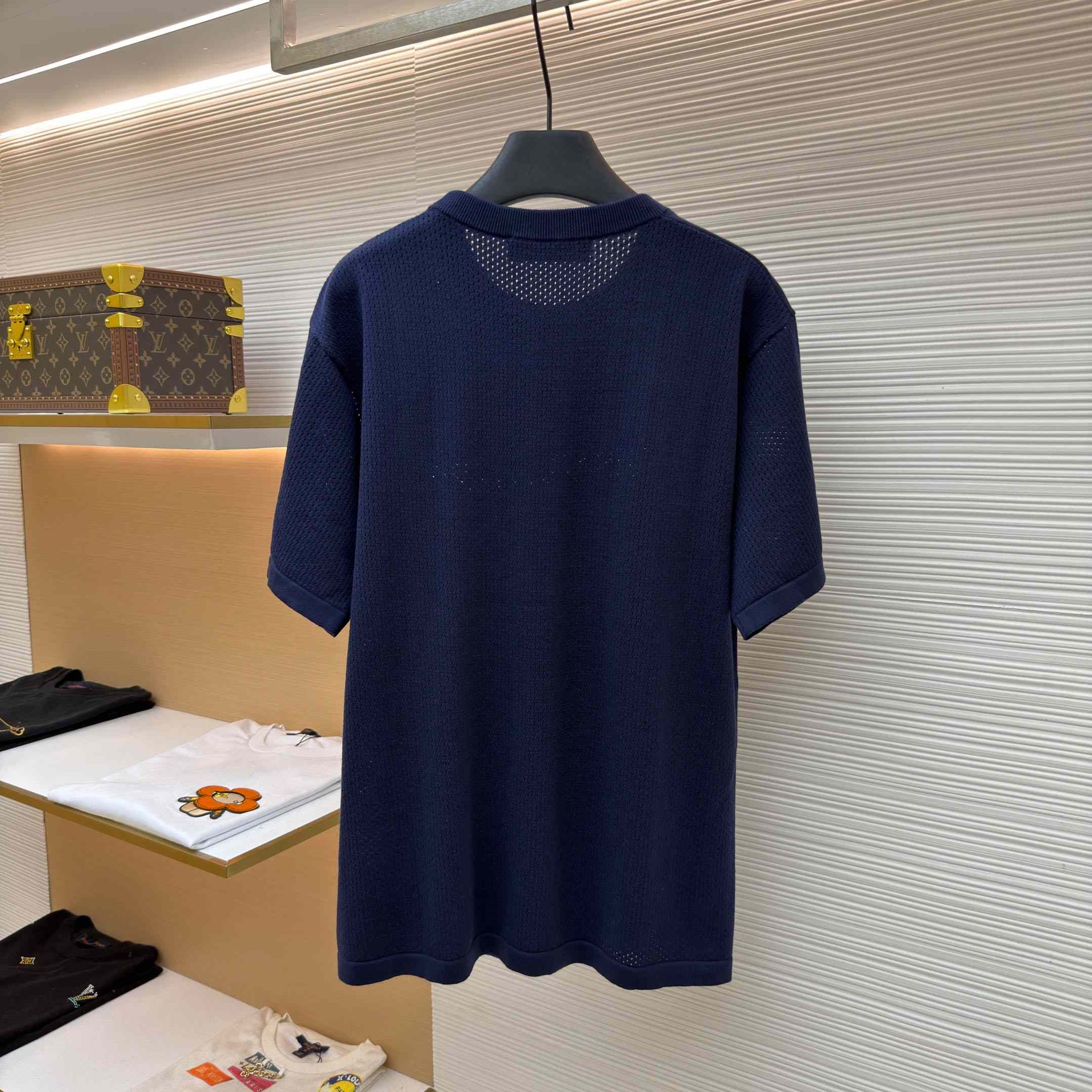 Louis Vuitton Cotton-Cashmere Short-Sleeved Crewneck 1AK6XR - DesignerGu