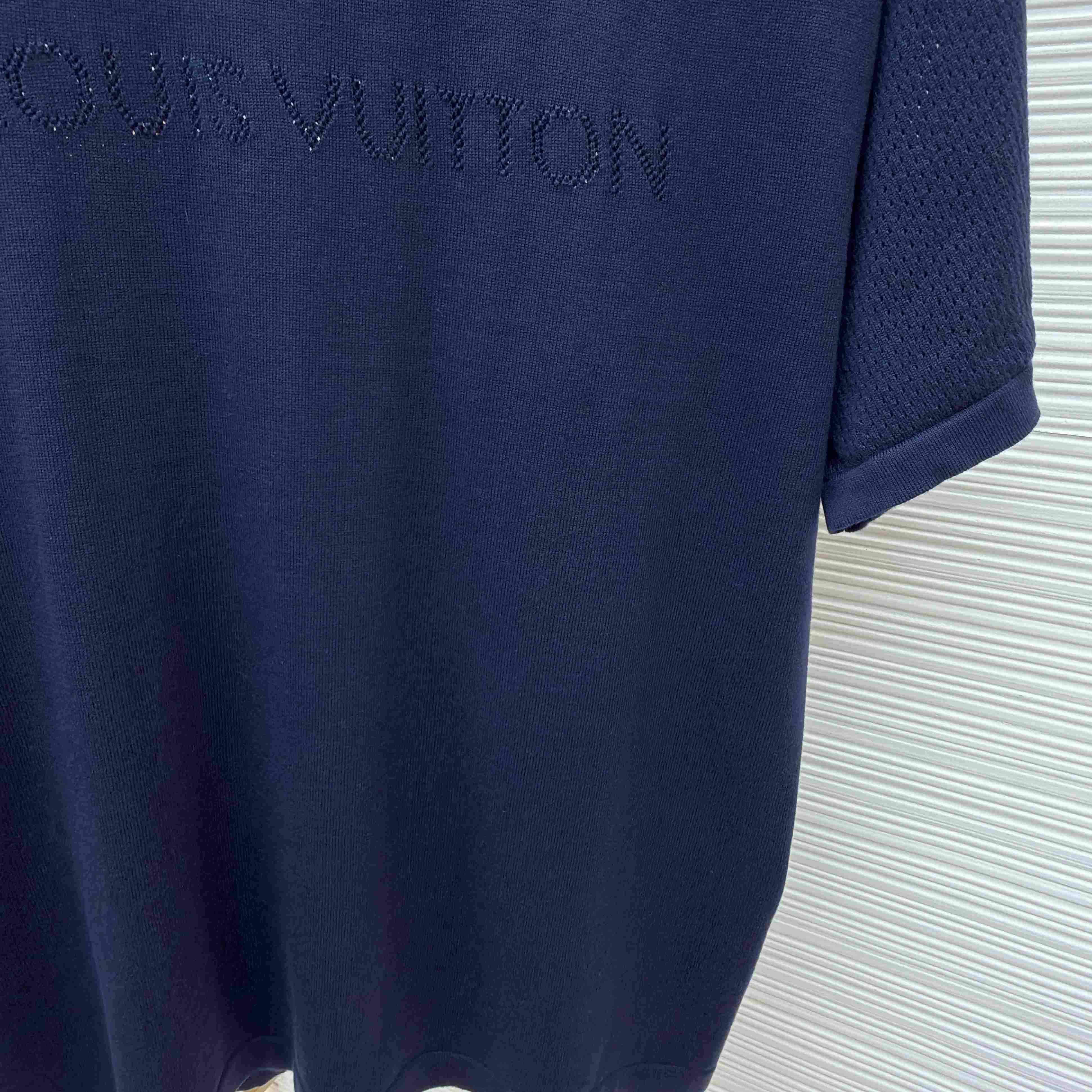 Louis Vuitton Cotton-Cashmere Short-Sleeved Crewneck 1AK6XR - DesignerGu