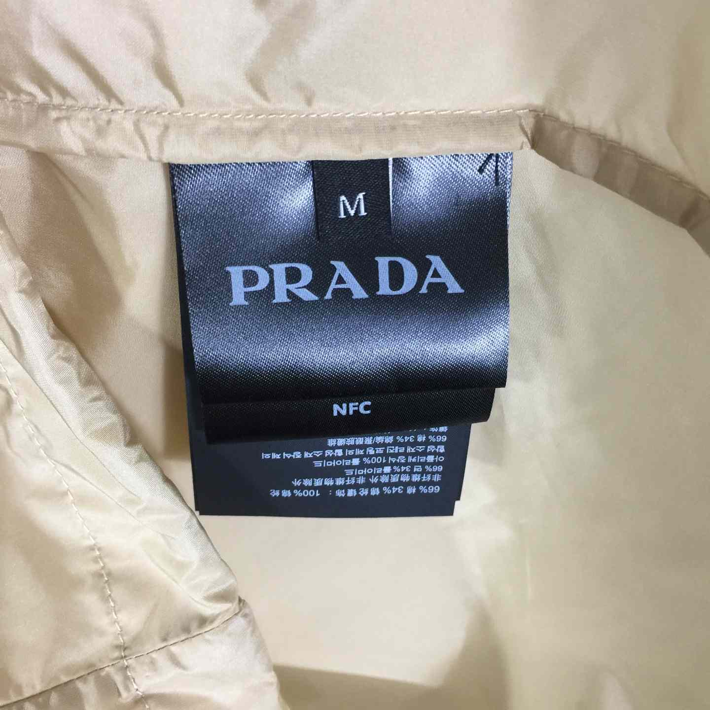 Prada Short-sleeved Re-Nylon Zipper Shirt - DesignerGu