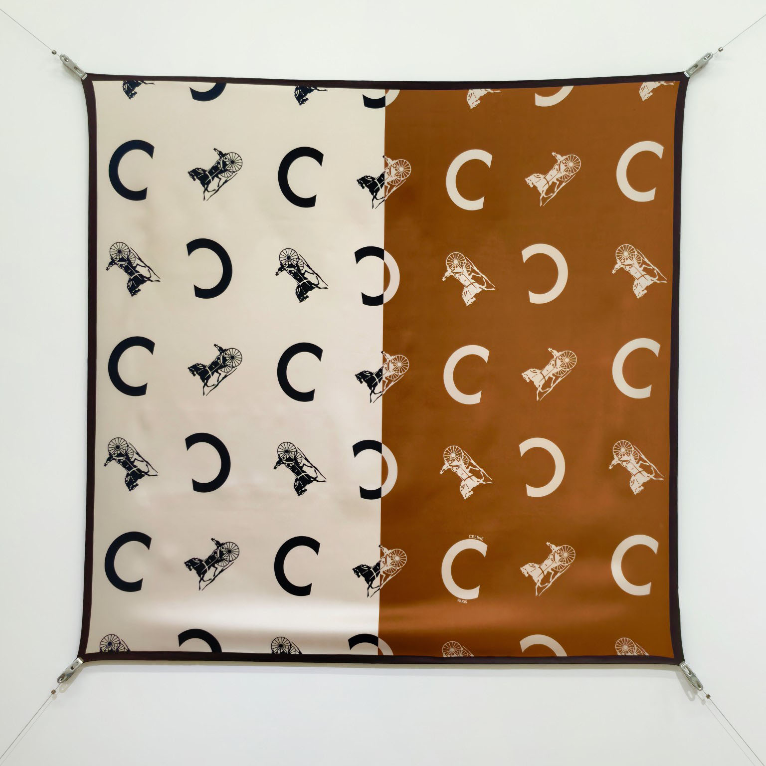 Celine  Square In Silk Twill - DesignerGu