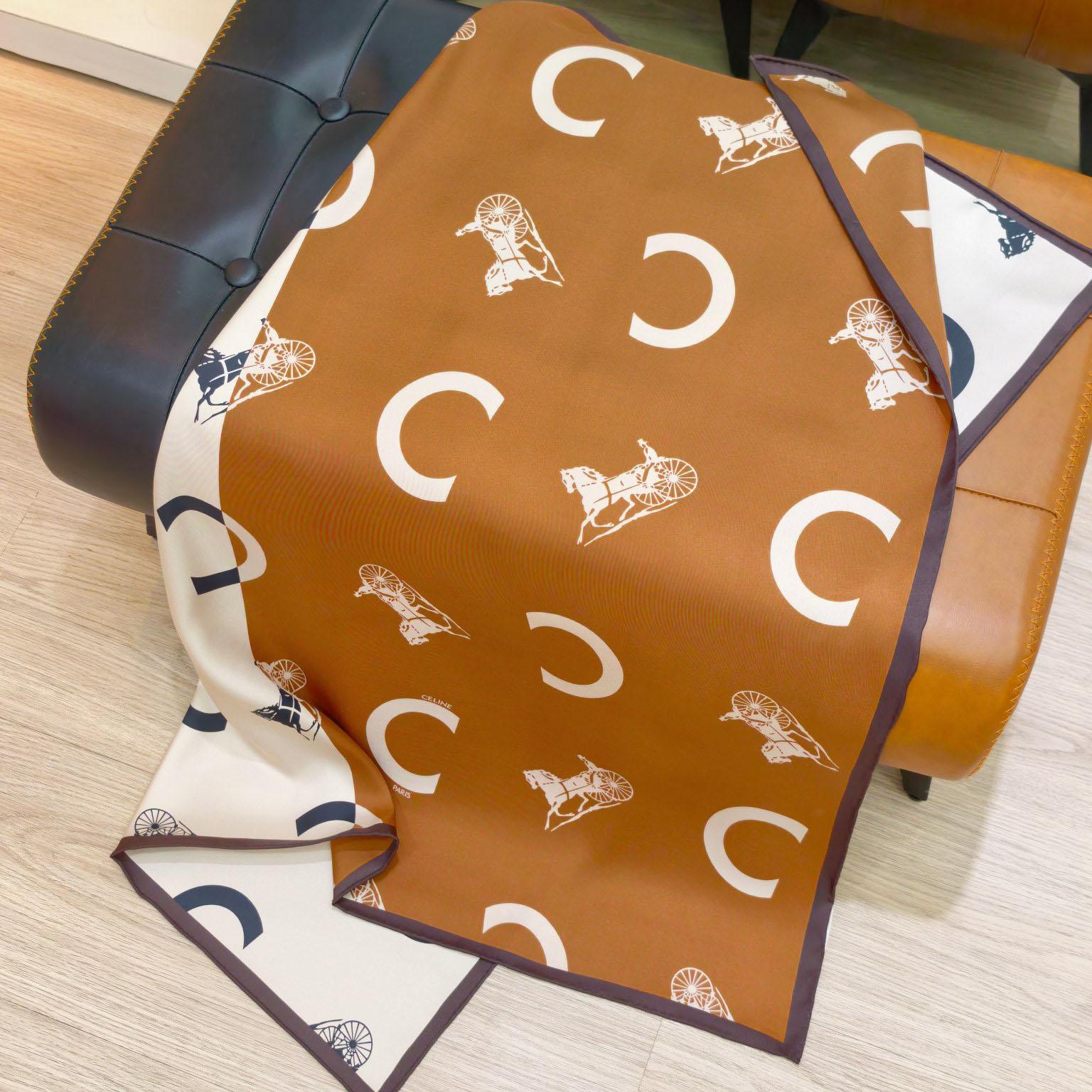 Celine  Square In Silk Twill - DesignerGu
