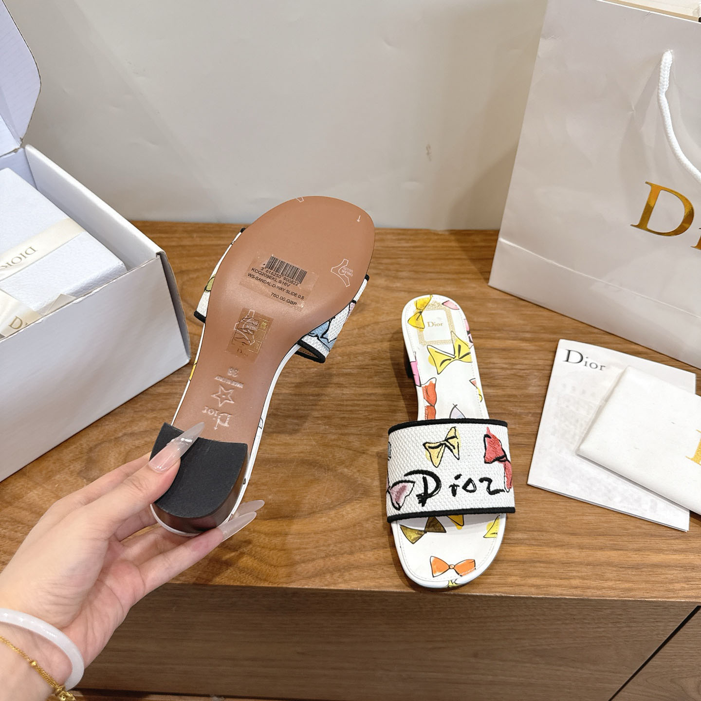 Dior Dioriviera Dway Heeled Slide - DesignerGu