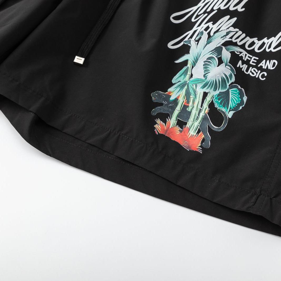 Amiri Hollywood Swim Trunk 'Black' - DesignerGu
