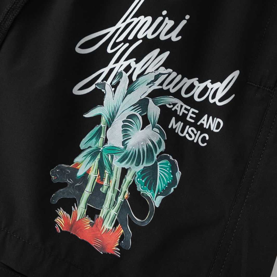 Amiri Hollywood Swim Trunk 'Black' - DesignerGu