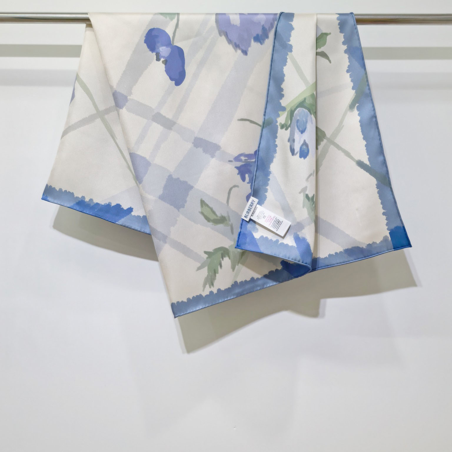 Burberry Watercolour Check Silk Scarf - DesignerGu