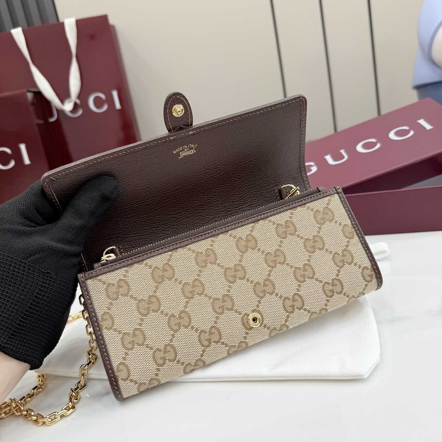 Gucci Jackie Wallet On Chain - DesignerGu