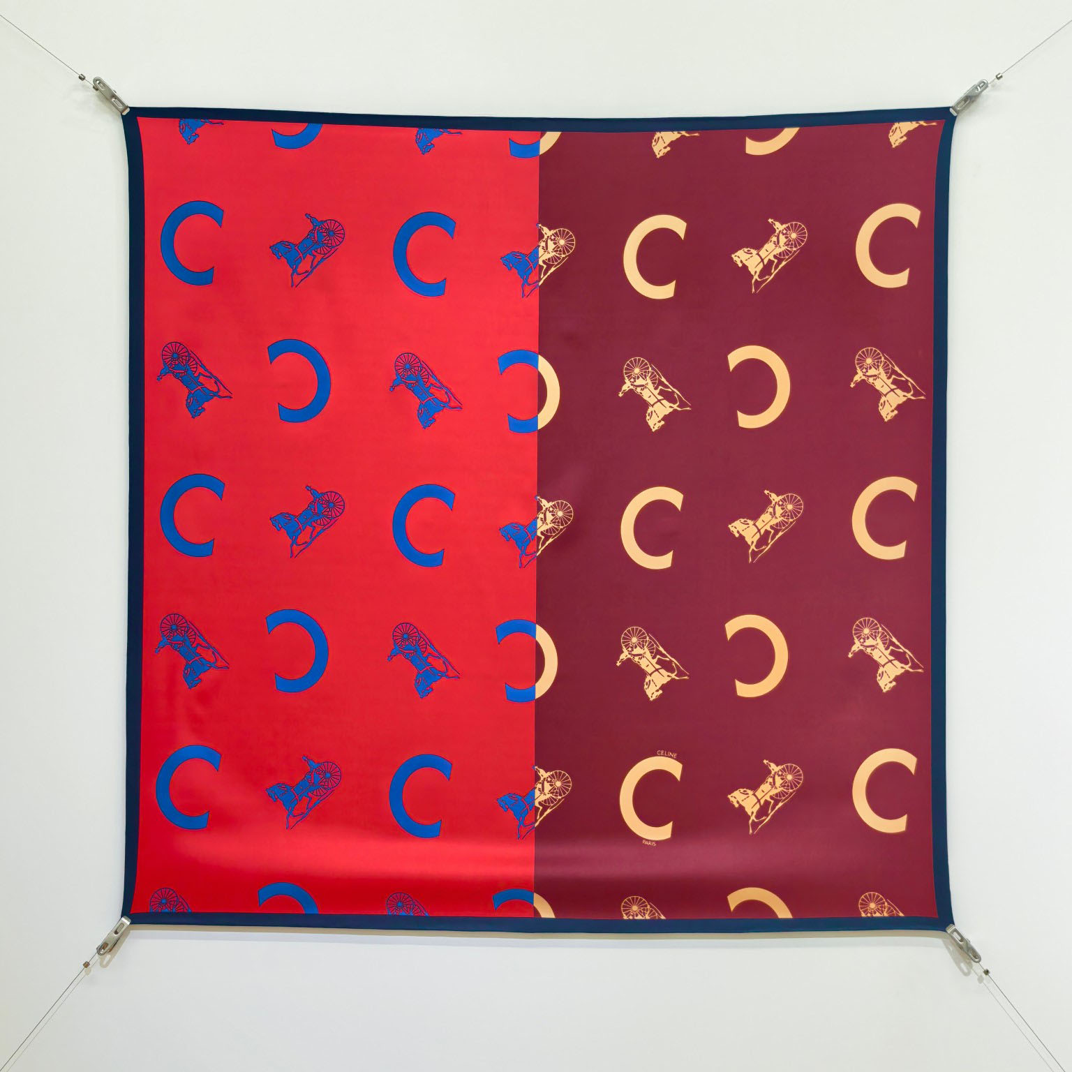 Celine  Square In Silk Twill - DesignerGu