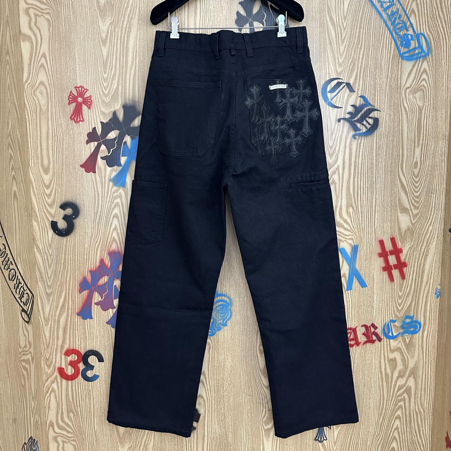 Chrome Hearts Cross Patch Double Knee Carpenter Pants - DesignerGu