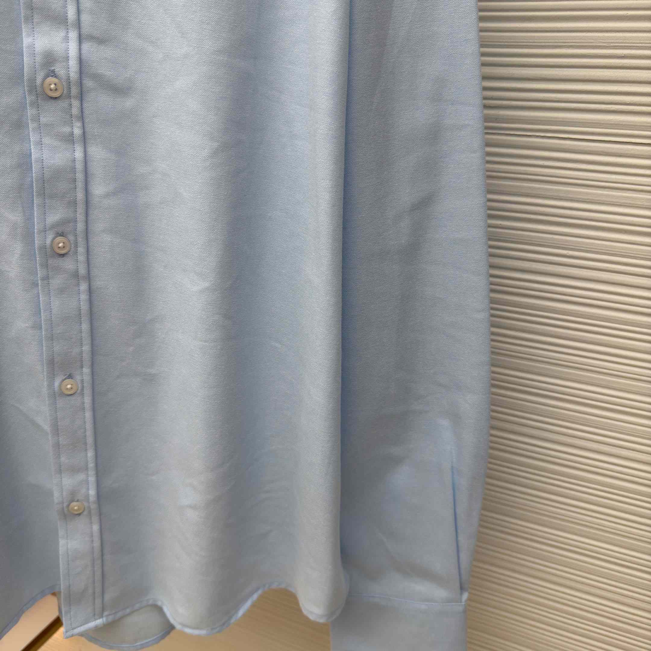 AMI Paris Ami De Coeur Button Down Shirt In Cotton Oxford - DesignerGu