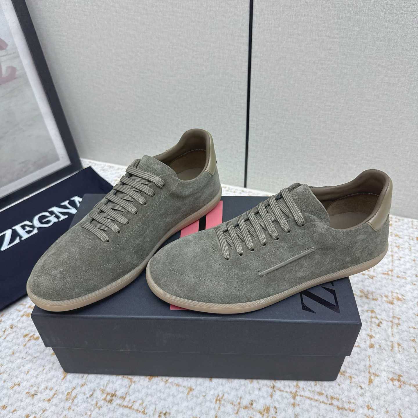 Zegna 232 Suede Sneakers - DesignerGu