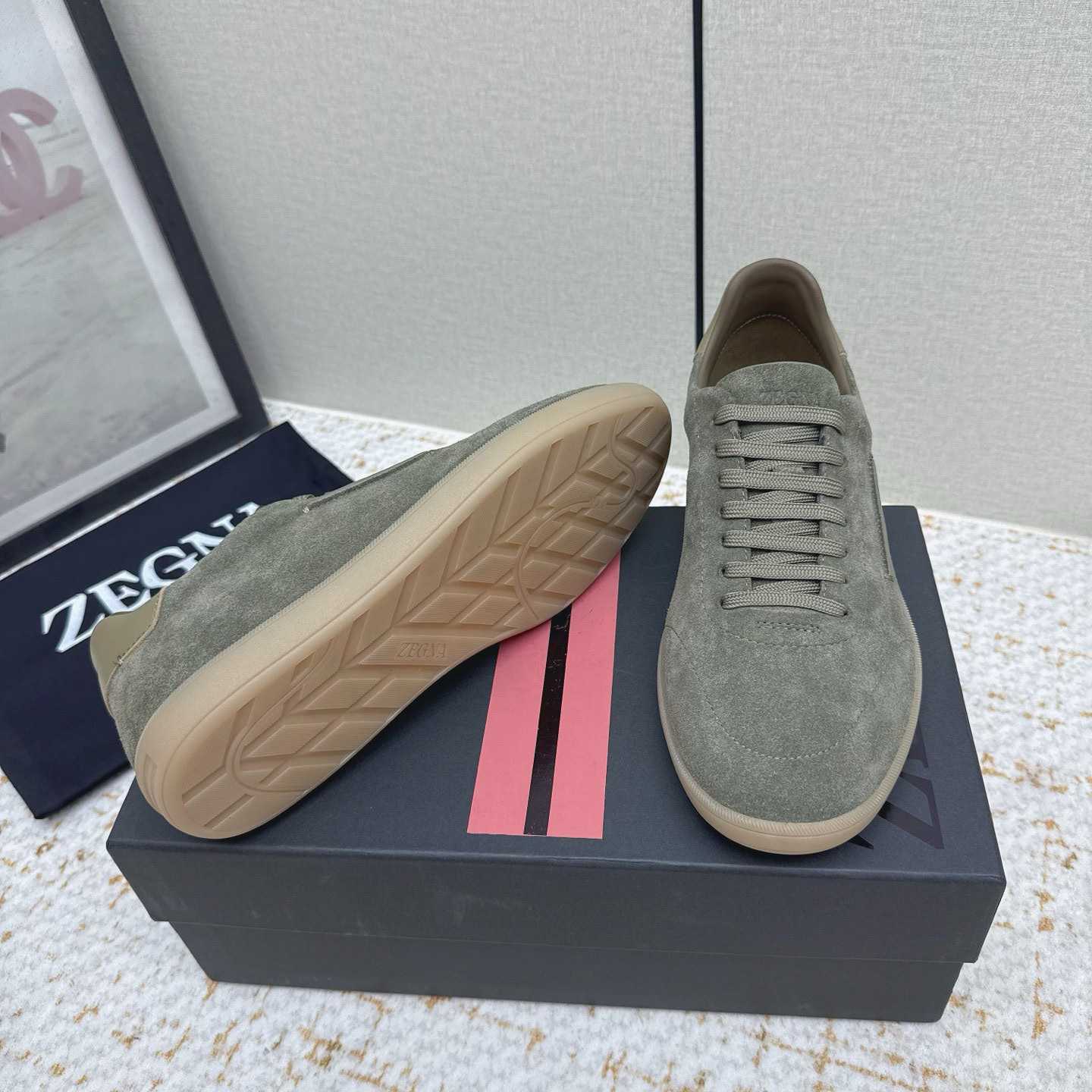 Zegna 232 Suede Sneakers - DesignerGu