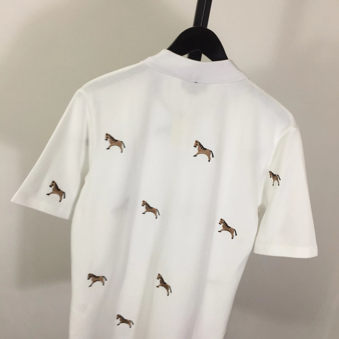 Thom Browne Lunar New Year Pique Horse Embroidery Polo - DesignerGu