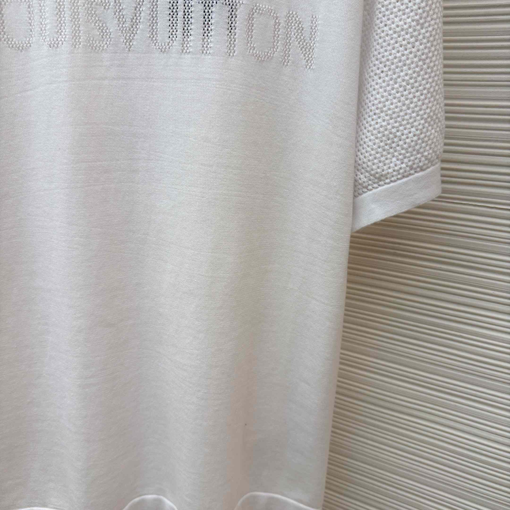 Louis Vuitton Cotton-Cashmere Short-Sleeved Crewneck  - DesignerGu