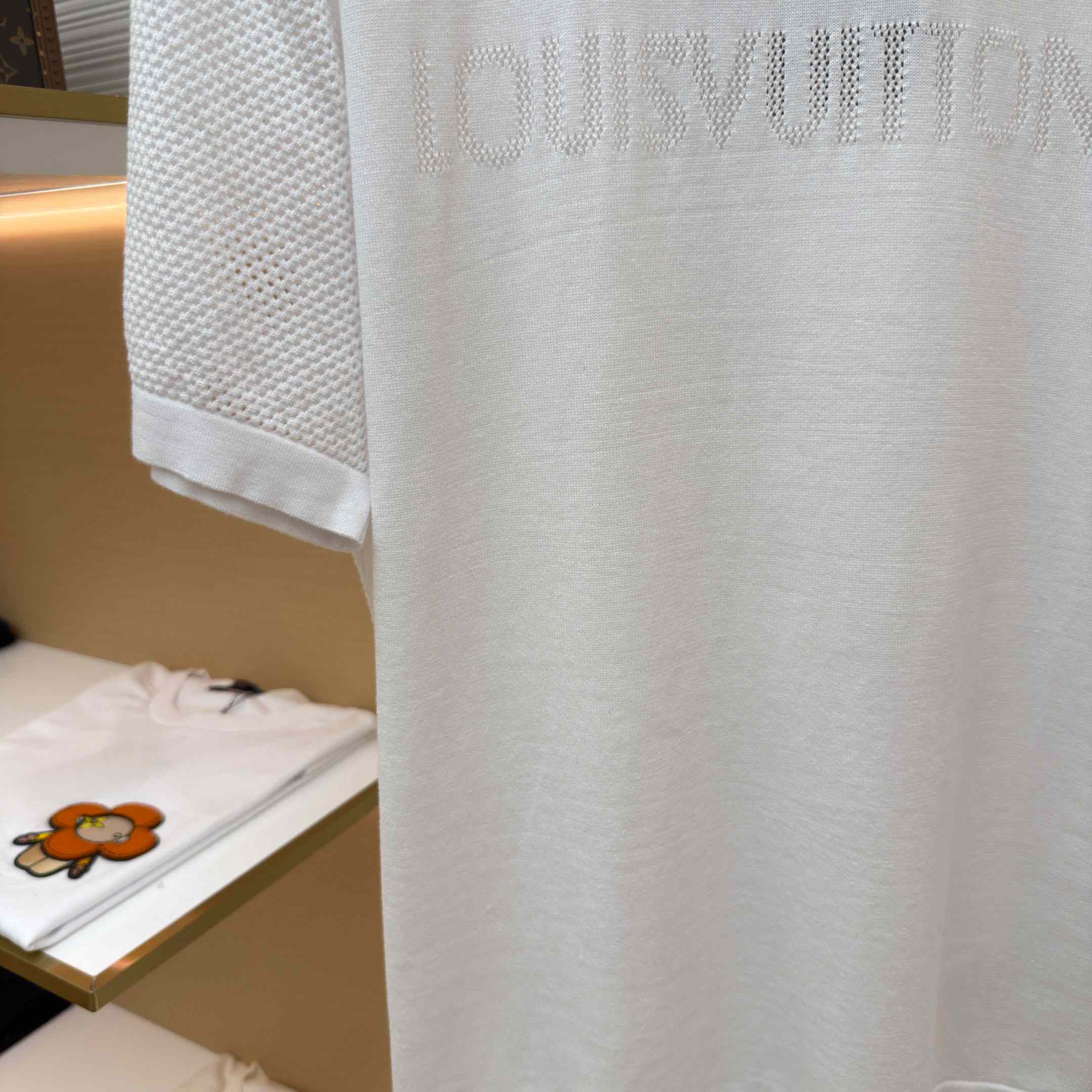 Louis Vuitton Cotton-Cashmere Short-Sleeved Crewneck  - DesignerGu