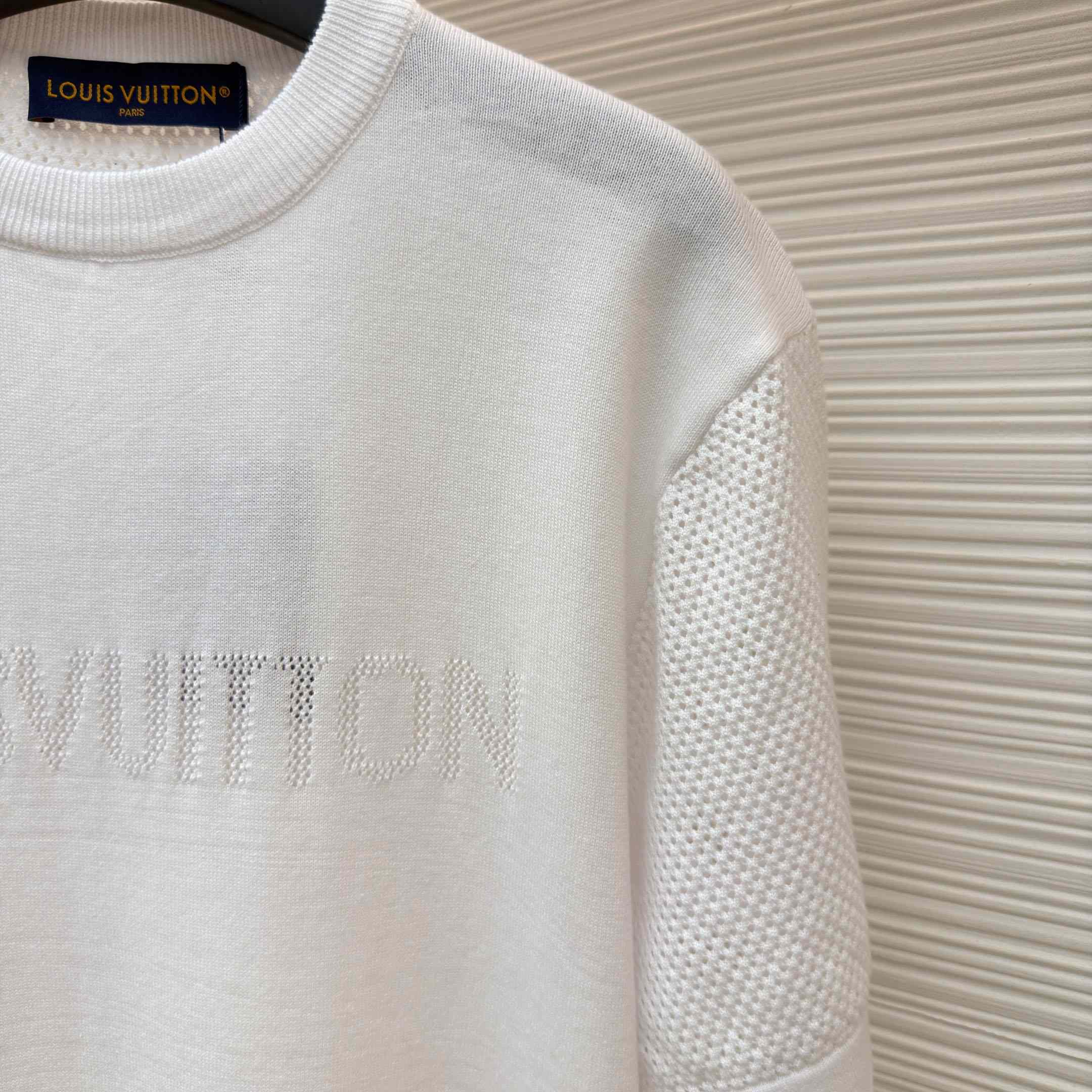 Louis Vuitton Cotton-Cashmere Short-Sleeved Crewneck  - DesignerGu