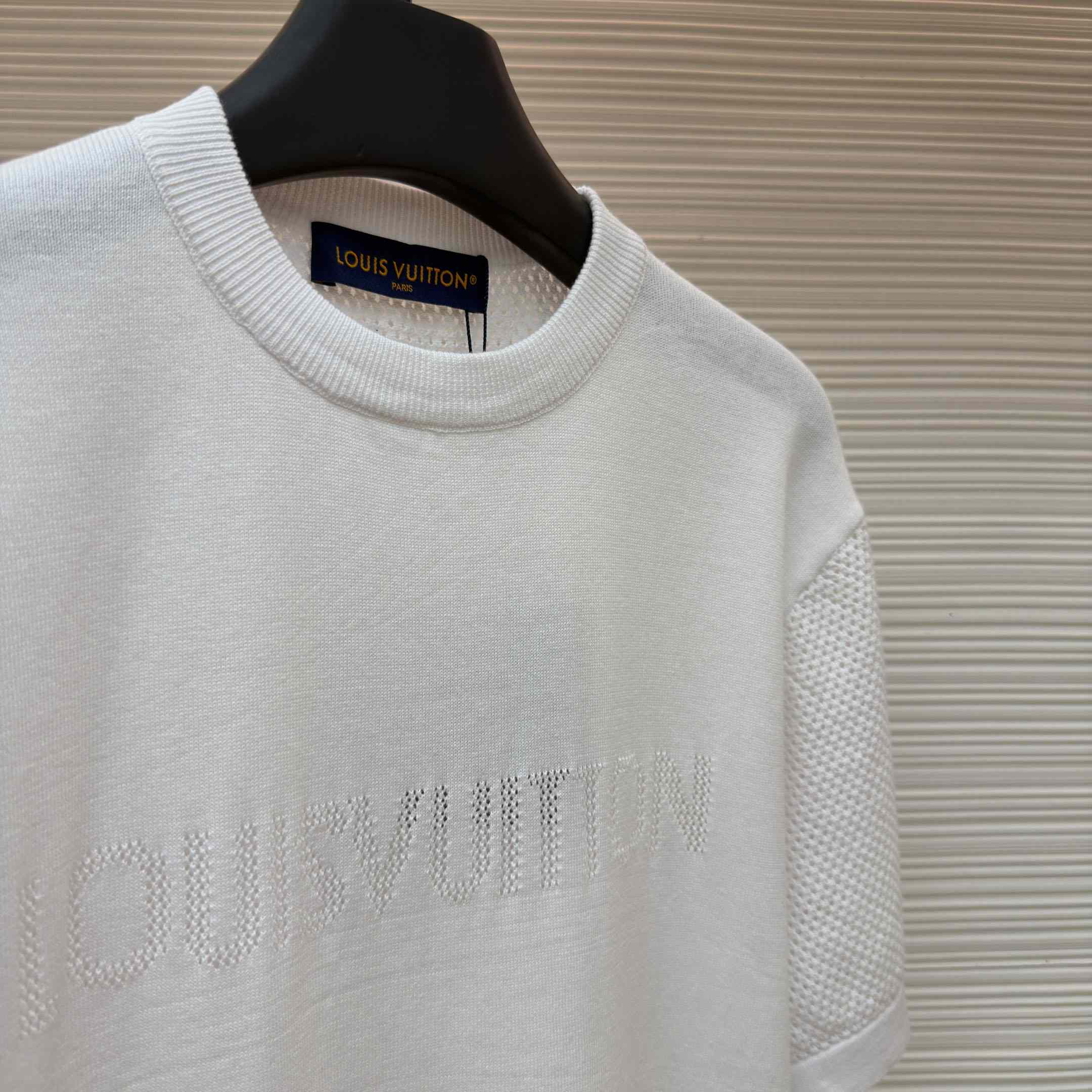 Louis Vuitton Cotton-Cashmere Short-Sleeved Crewneck  - DesignerGu