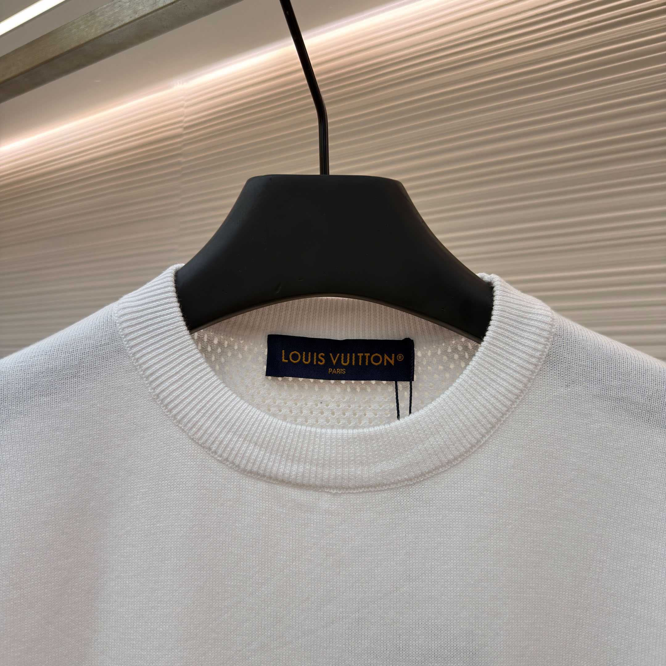 Louis Vuitton Cotton-Cashmere Short-Sleeved Crewneck  - DesignerGu