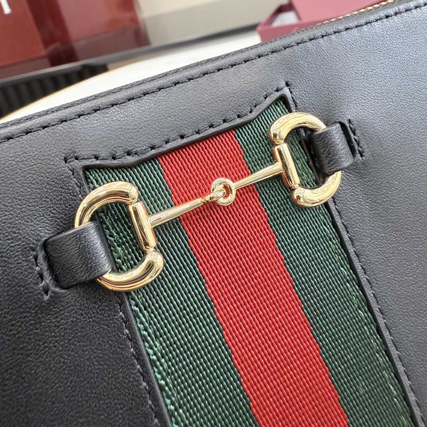 Gucci Horsebit Web Zip Around Wallet - DesignerGu