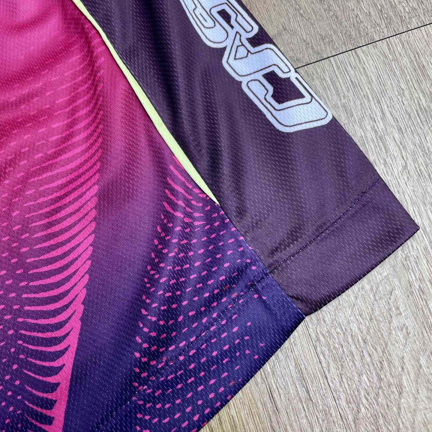 Casablanca Aubergine Gradient Football Shorts C1142 - DesignerGu