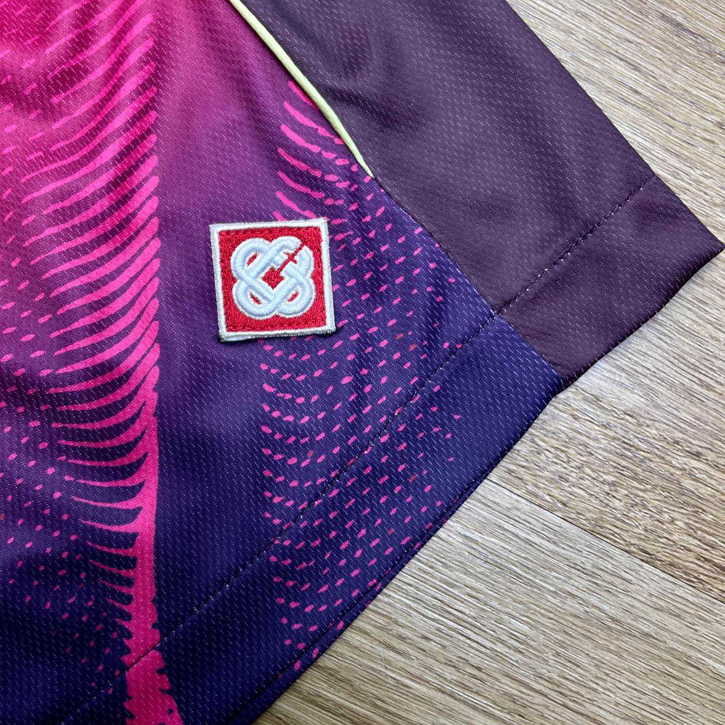 Casablanca Aubergine Gradient Football Shorts C1142 - DesignerGu