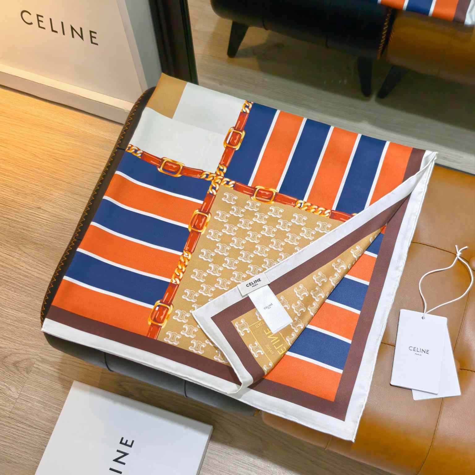 Celine  Square In Silk Twill - DesignerGu