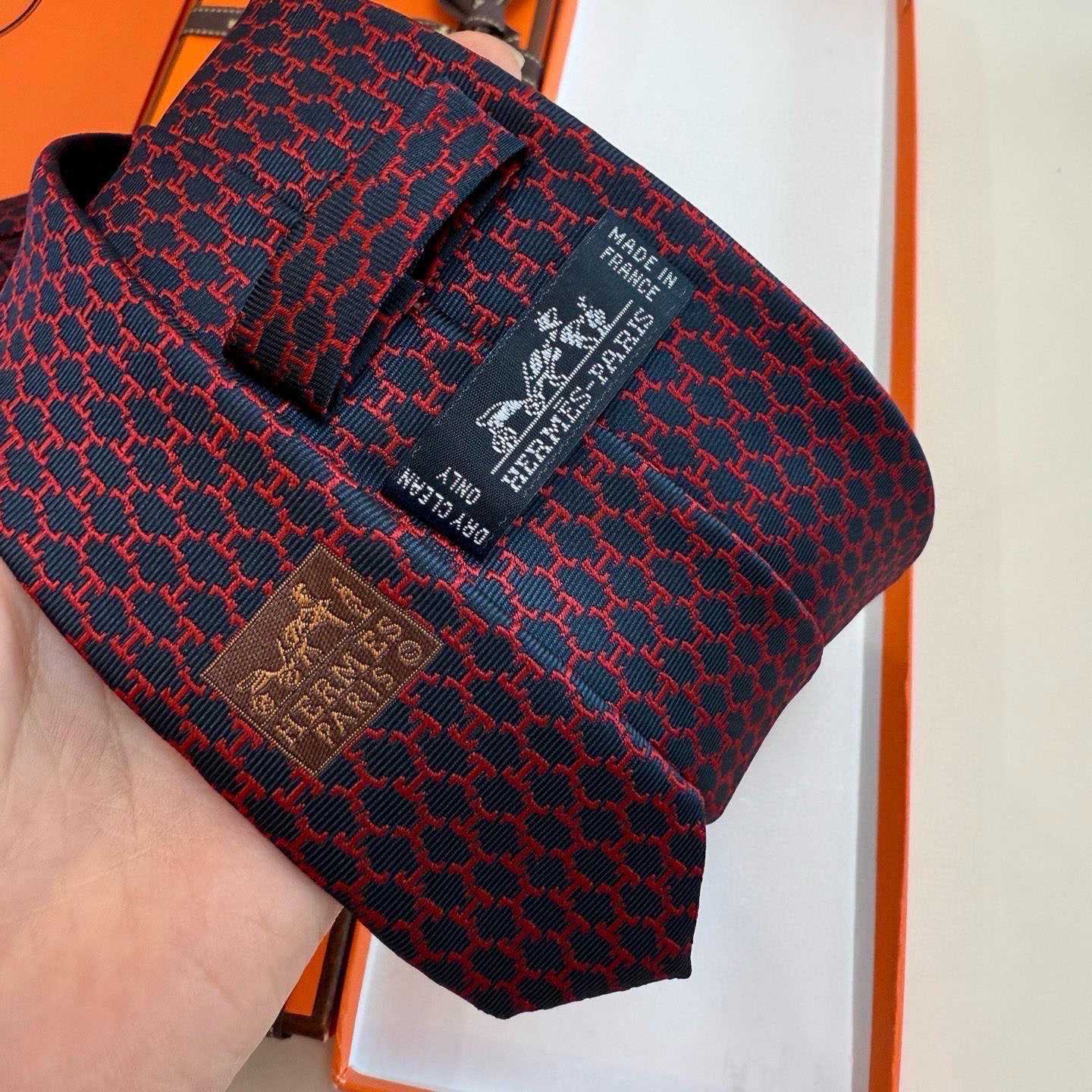 Hermes Dancing H Tie - DesignerGu
