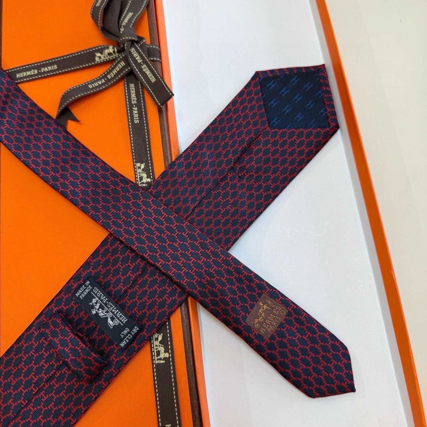 Hermes Dancing H Tie - DesignerGu
