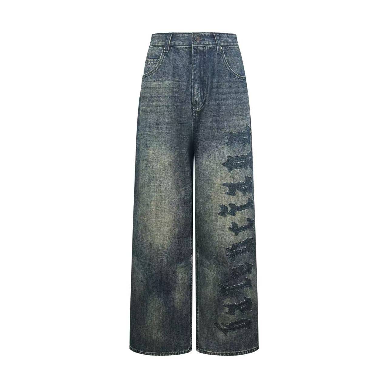 Balenciaga Minimal Baggy Pants In Dirty Grey/Light Blue - DesignerGu
