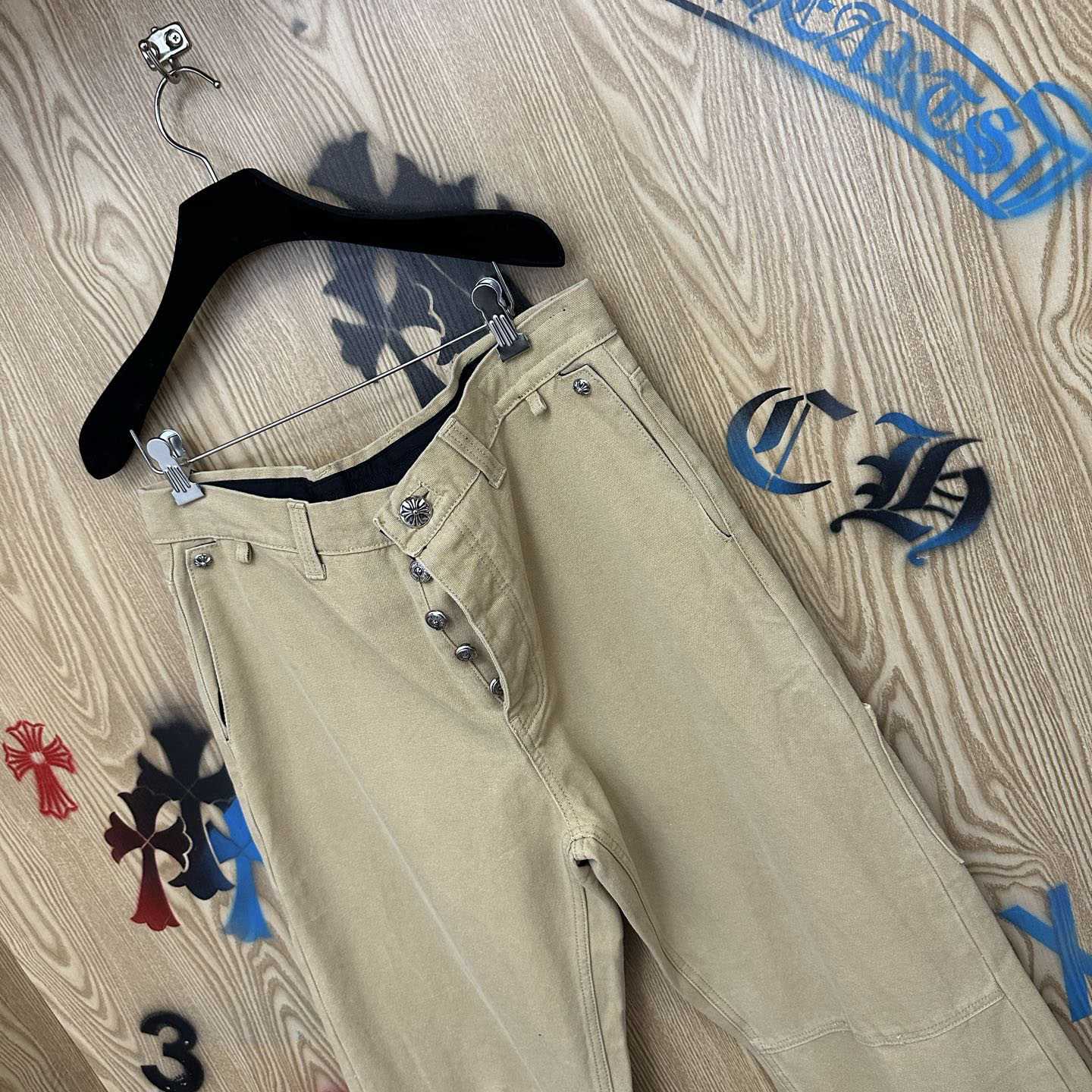 Chrome Hearts Cross Patch Double Knee Carpenter Pants - DesignerGu
