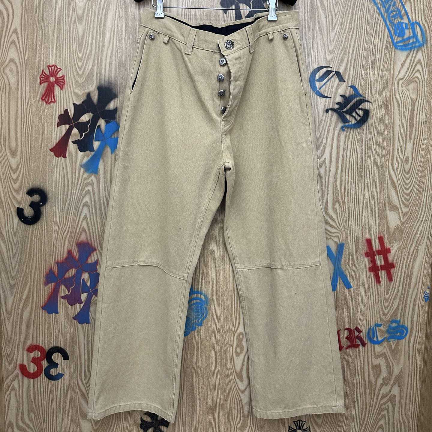 Chrome Hearts Cross Patch Double Knee Carpenter Pants - DesignerGu
