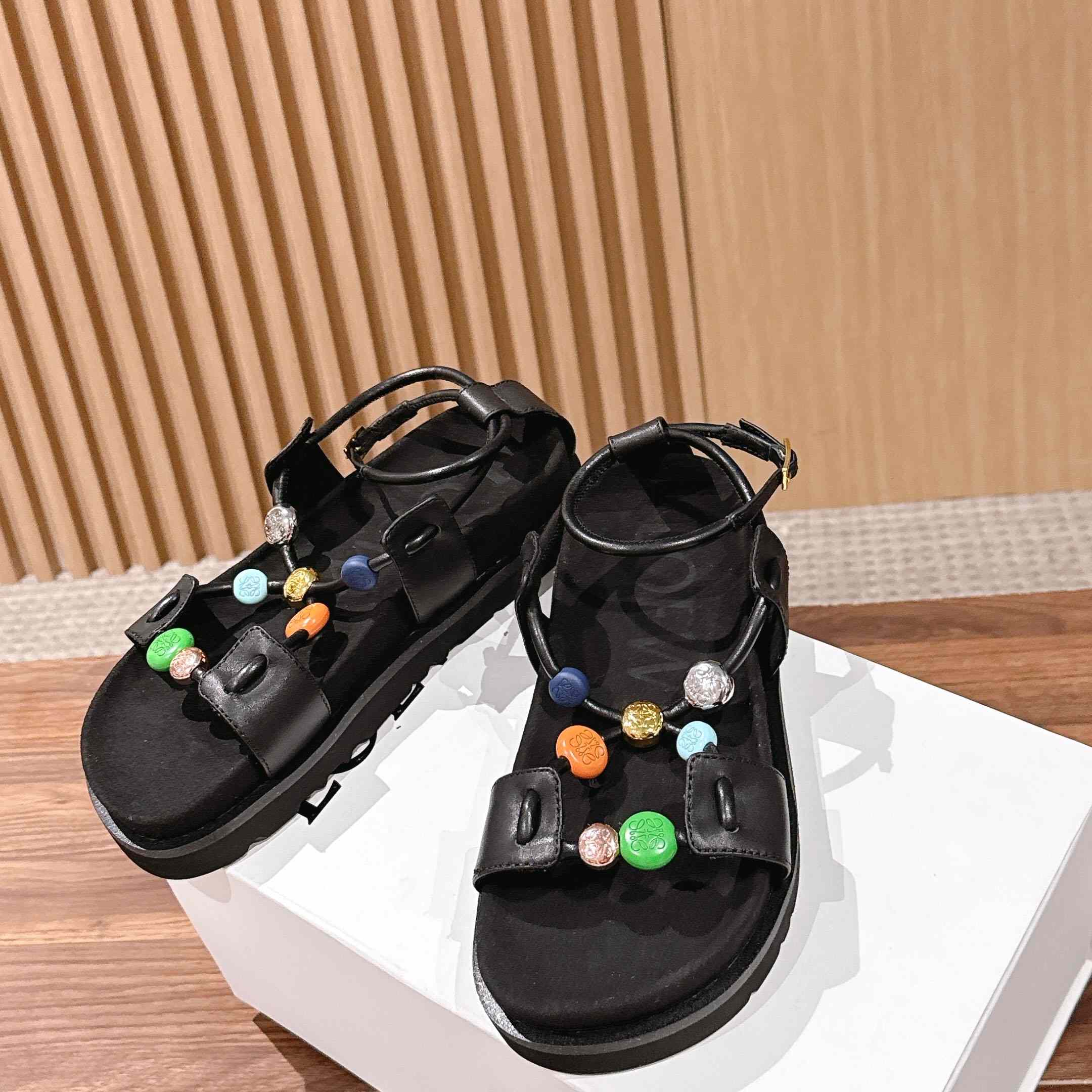 Loewe Pebble Beads Fussbett Sandal - DesignerGu