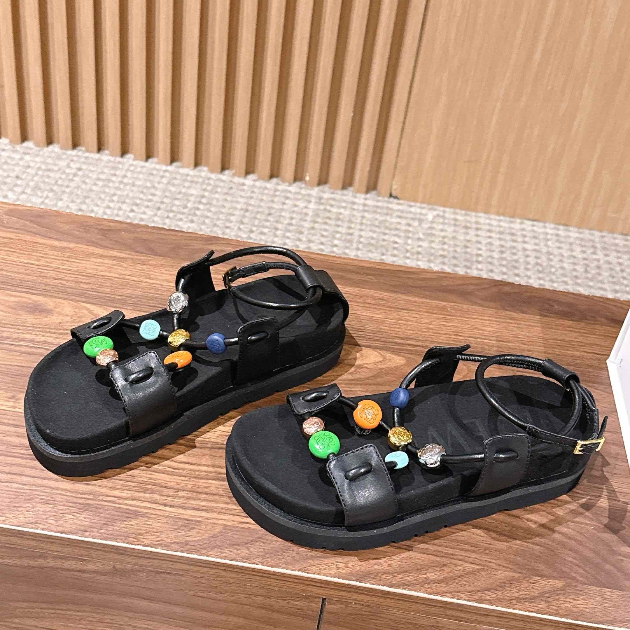 Loewe Pebble Beads Fussbett Sandal - DesignerGu