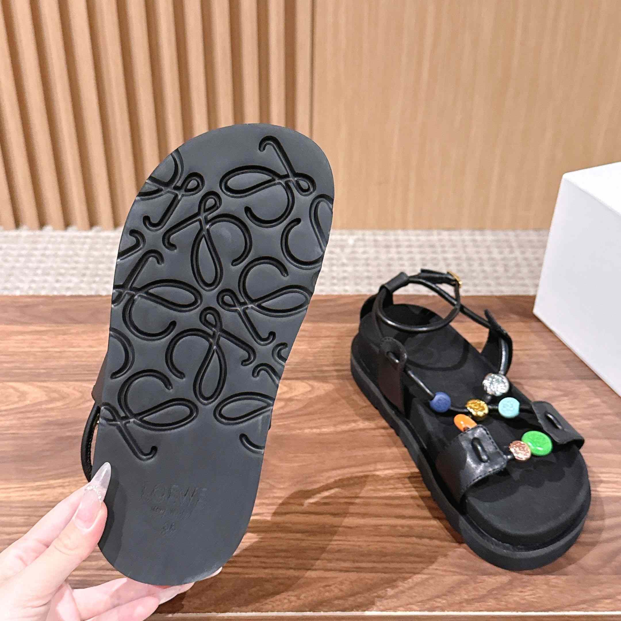 Loewe Pebble Beads Fussbett Sandal - DesignerGu