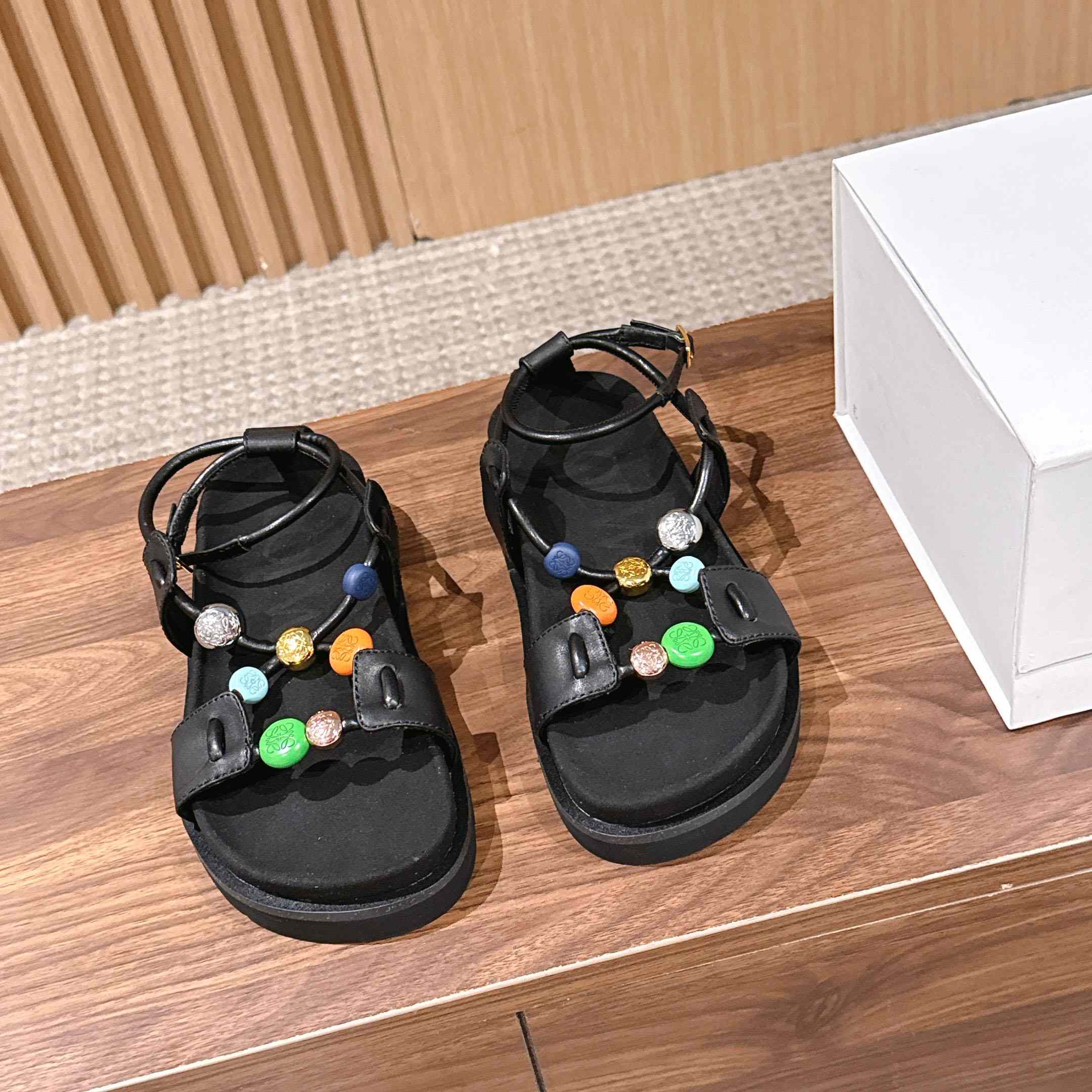 Loewe Pebble Beads Fussbett Sandal - DesignerGu