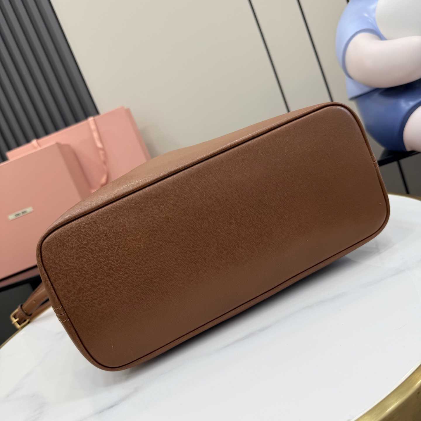Miu Miu Aventure Nappa Leather Bucket Bag - DesignerGu