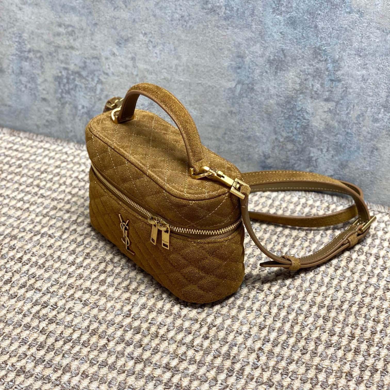 Saint Laurent GABY Vanity In Suede - DesignerGu