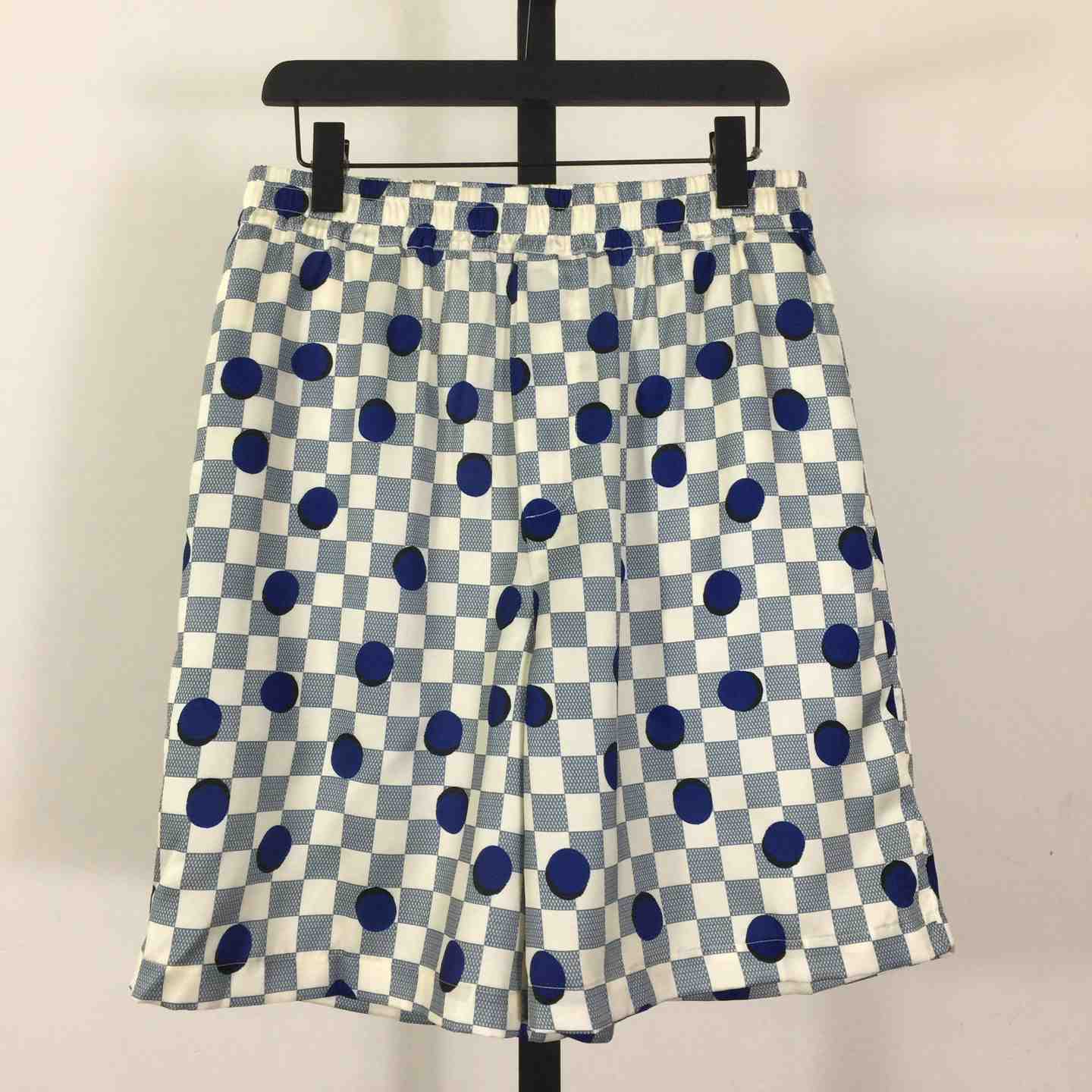 Louis Vuitton Damier Silk Shorts   1AK760 - DesignerGu