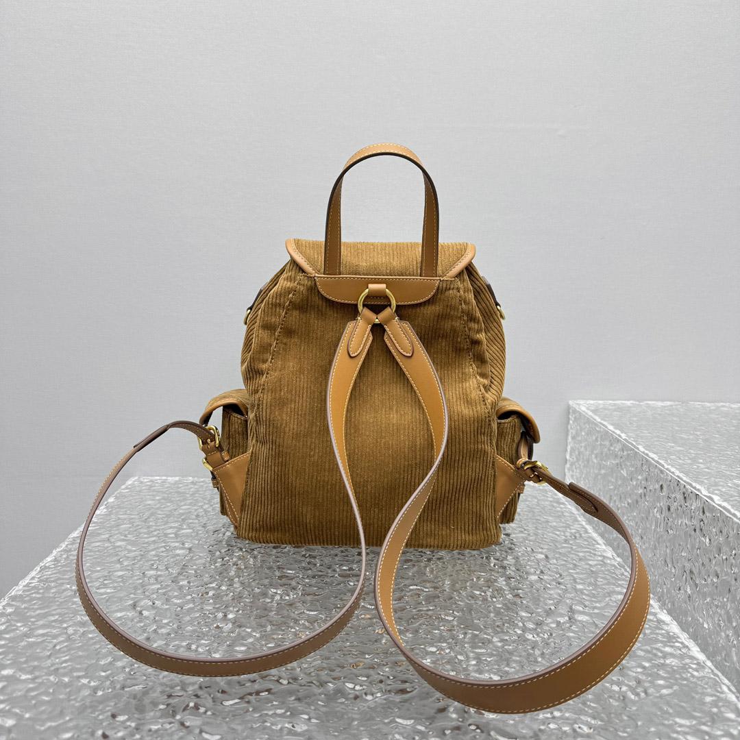 Miu Miu  Large Corduroy Backpack - DesignerGu